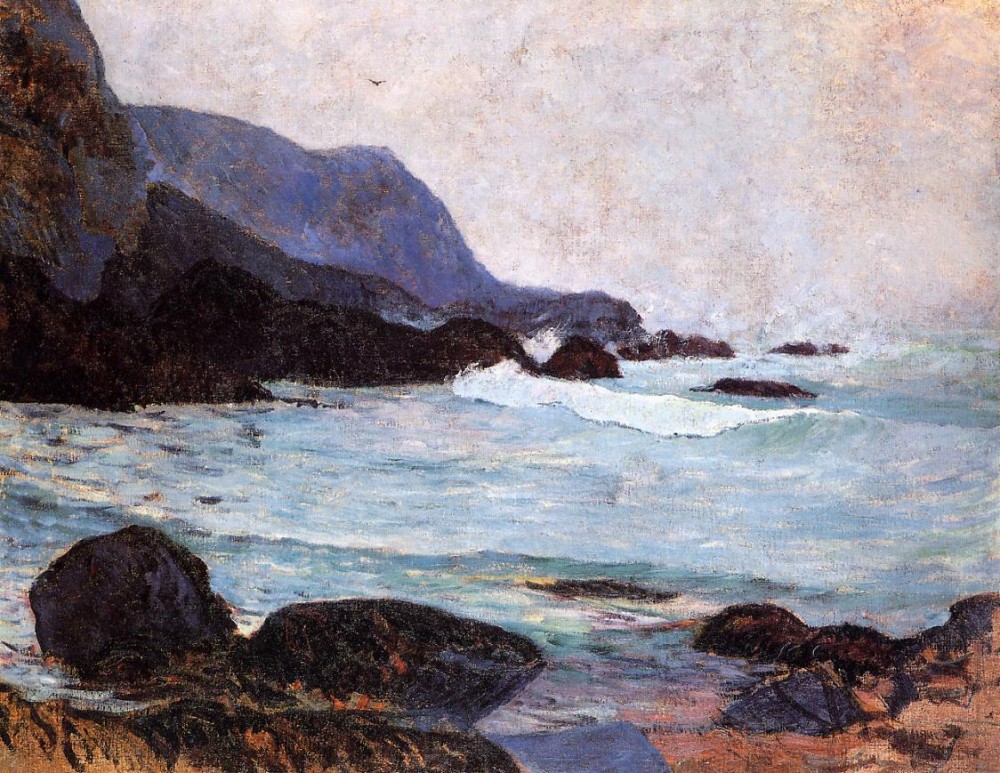 The Coast Of Bellangenay by Eugène Henri Paul Gauguin