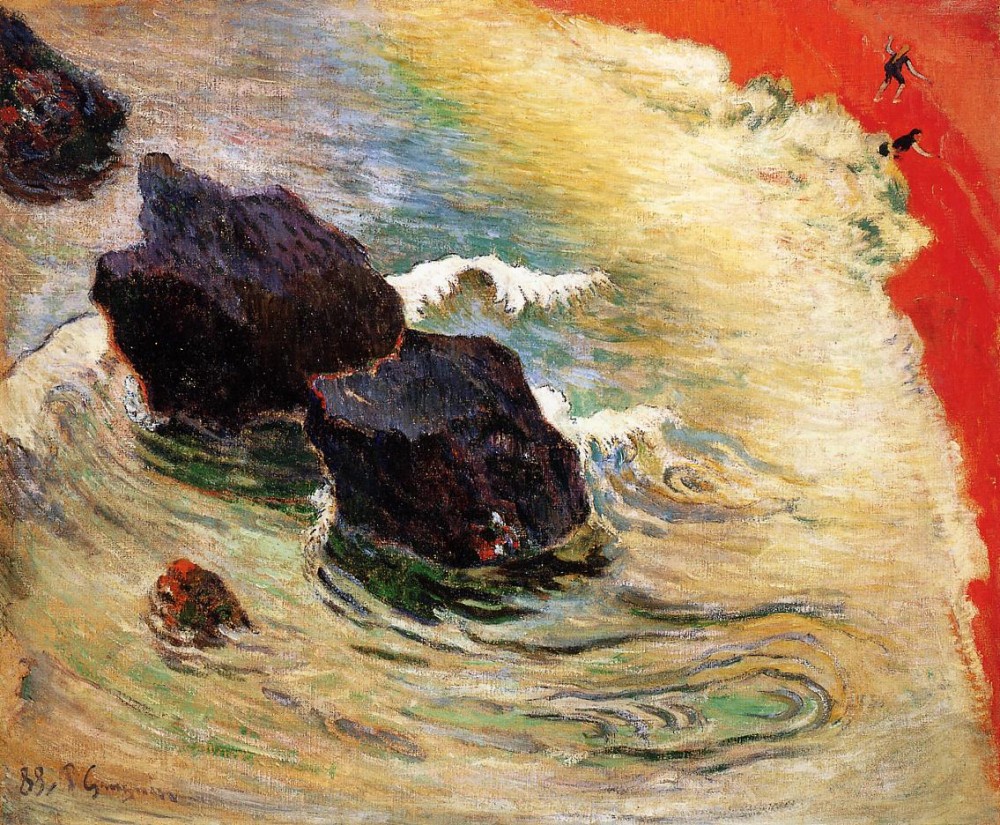 The Wave by Eugène Henri Paul Gauguin