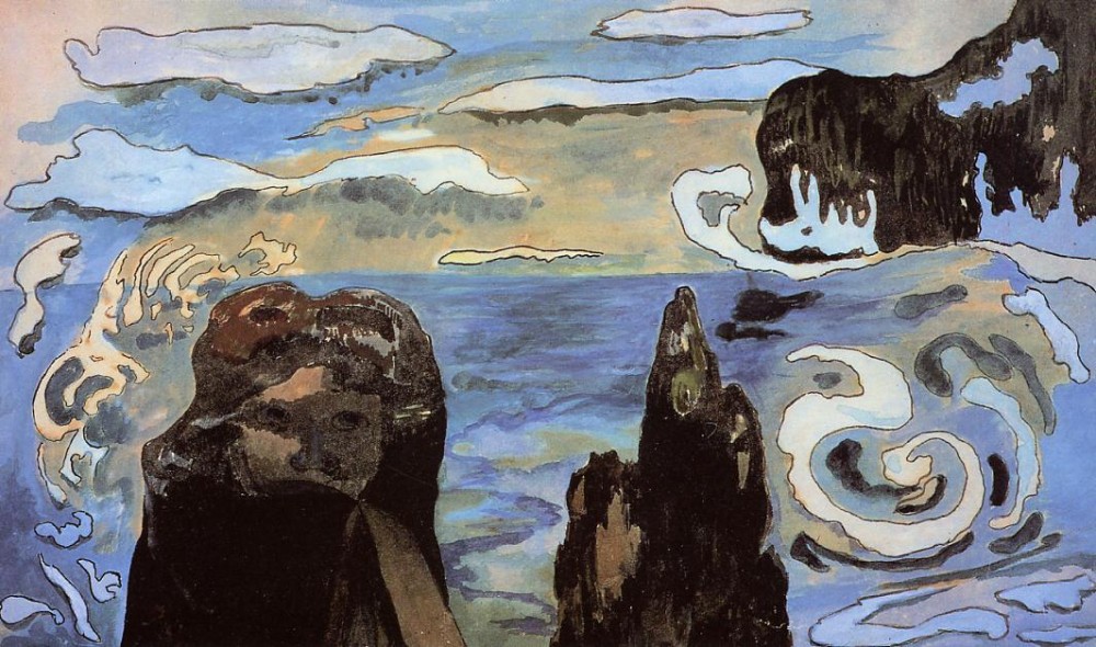 Rocks By The Sea by Eugène Henri Paul Gauguin