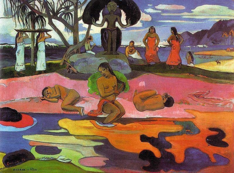 Day Of The Gods by Eugène Henri Paul Gauguin