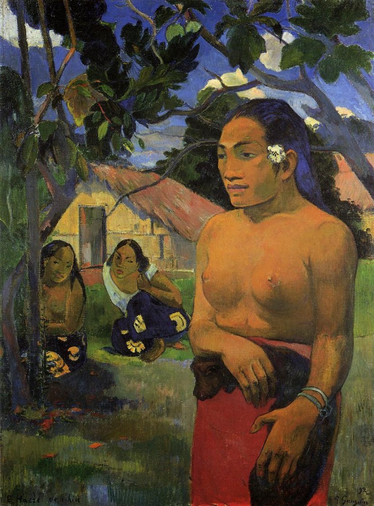 E Haere Oe I Hia by Eugène Henri Paul Gauguin