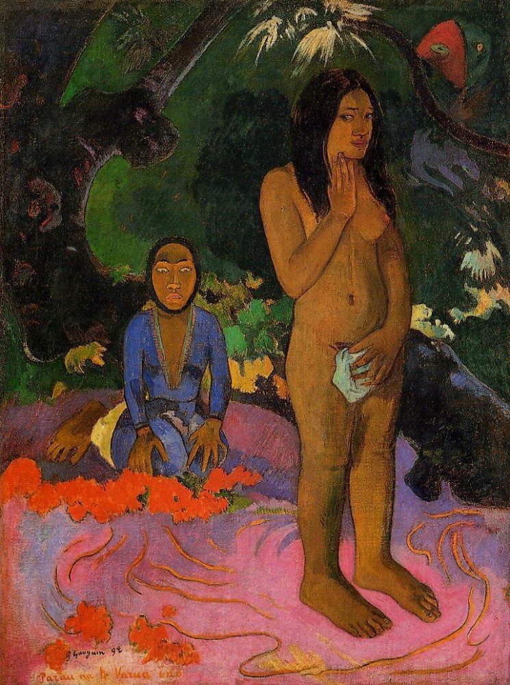 Words Of The Devil by Eugène Henri Paul Gauguin