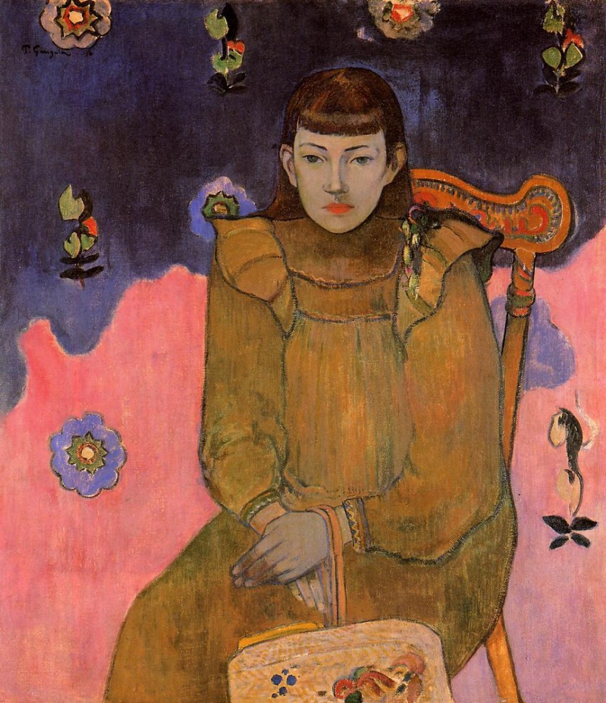 Portrait Of A Young Woman by Eugène Henri Paul Gauguin