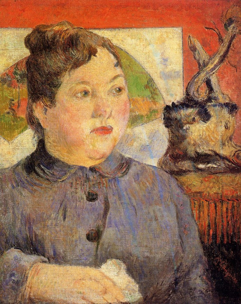 Portrait Of Madame Alexander Kholer by Eugène Henri Paul Gauguin