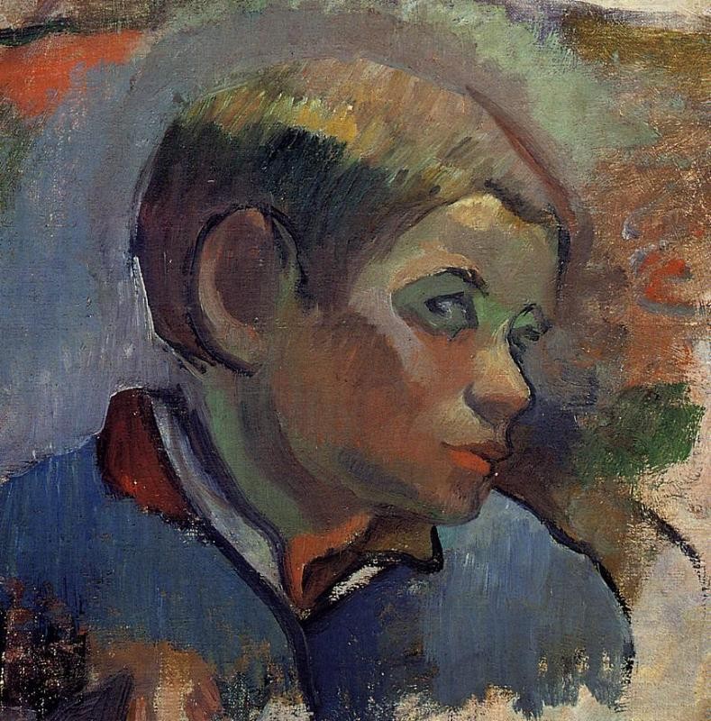 Portrait Of A Little Boy by Eugène Henri Paul Gauguin