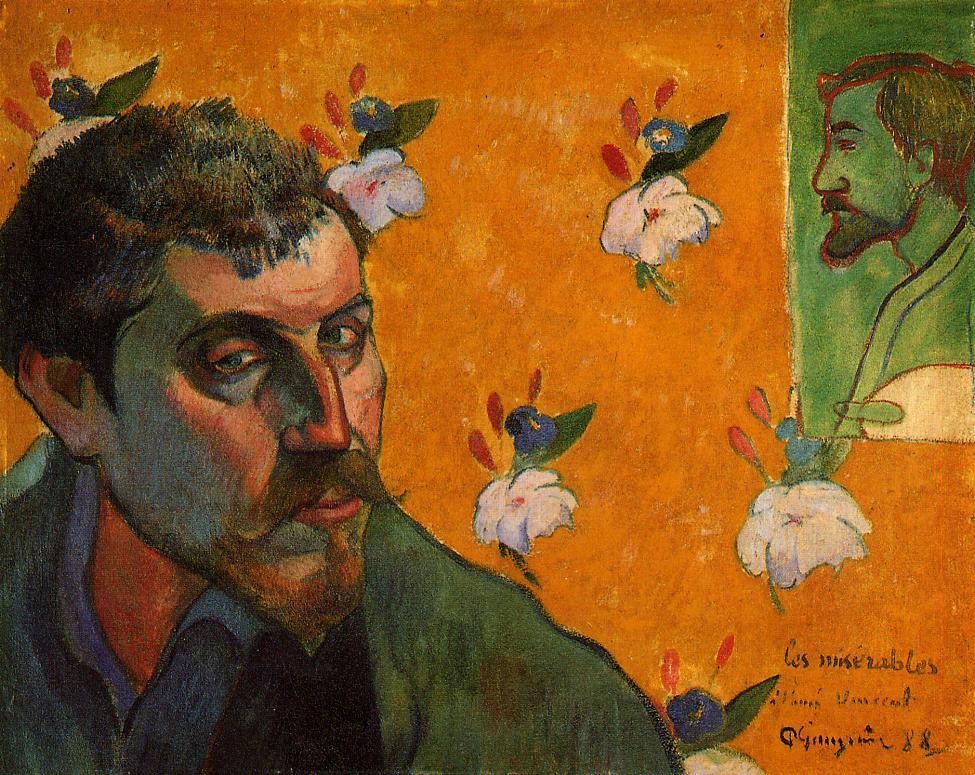 Self Portrait, Les Miserables by Eugène Henri Paul Gauguin