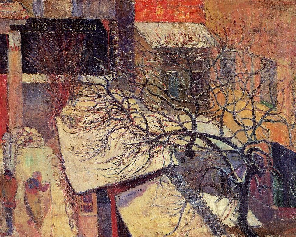 Paris In The Snow by Eugène Henri Paul Gauguin