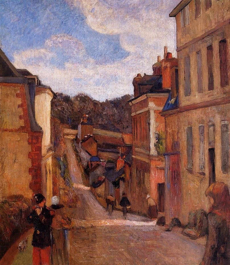 Rue Jouvenet, Rouen by Eugène Henri Paul Gauguin