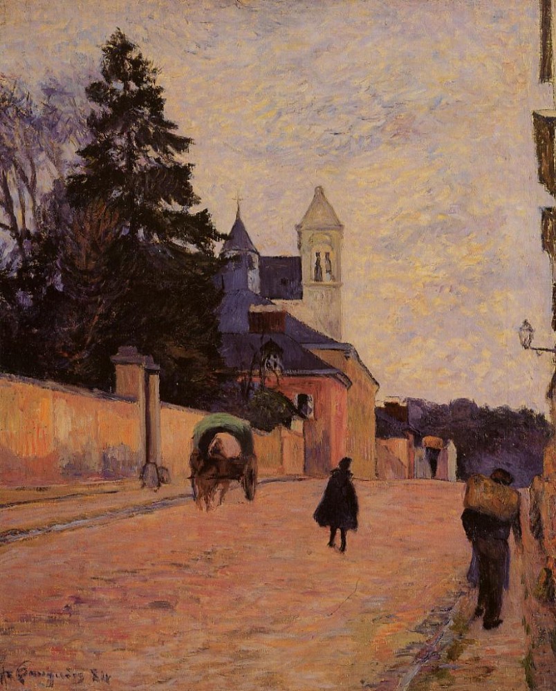 Street In Rouen by Eugène Henri Paul Gauguin