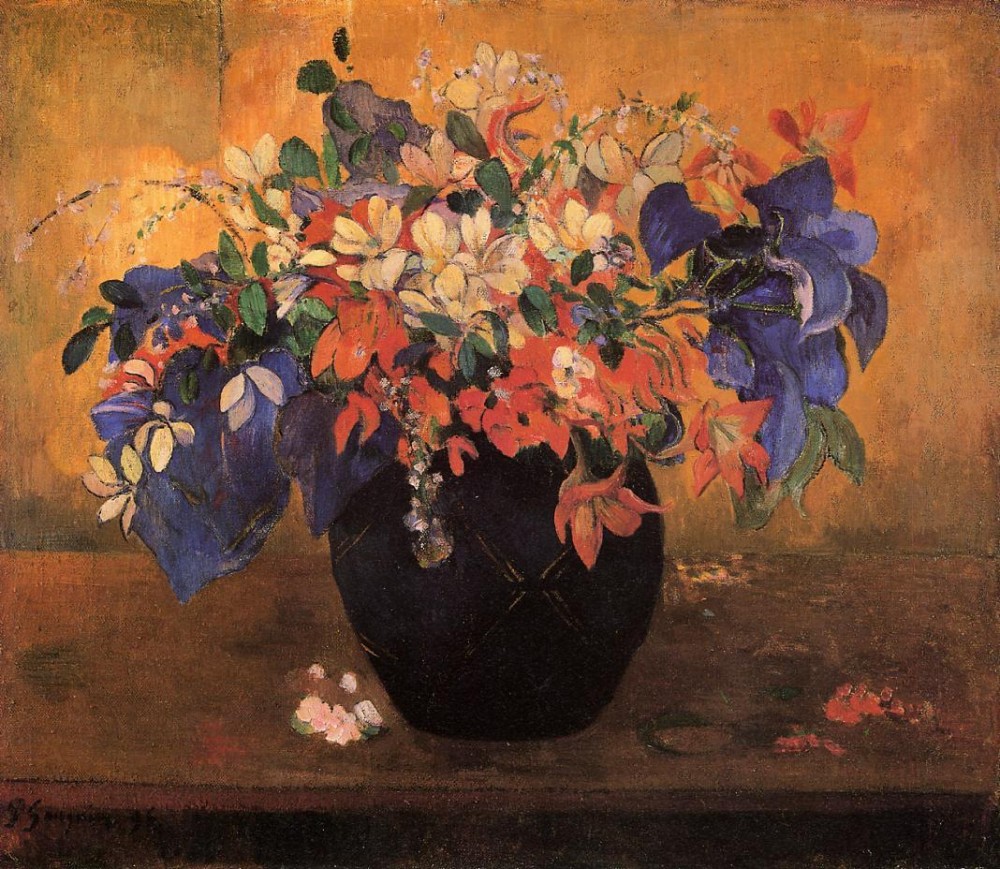 Flower Piece by Eugène Henri Paul Gauguin