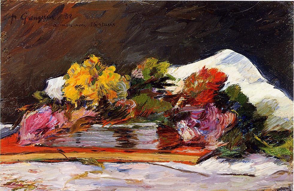 Bouquet Of Flowers by Eugène Henri Paul Gauguin