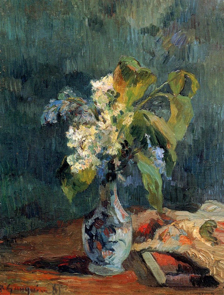 Lilac Bouquet by Eugène Henri Paul Gauguin