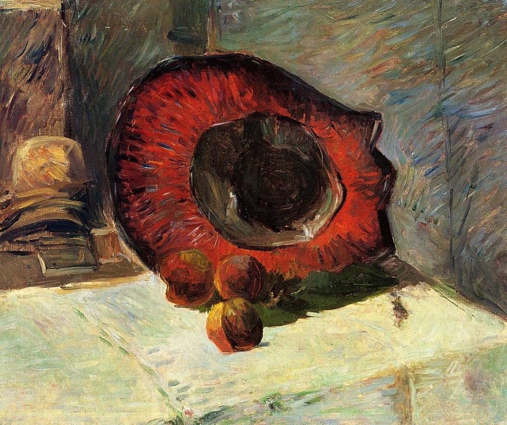 Red Hat by Eugène Henri Paul Gauguin