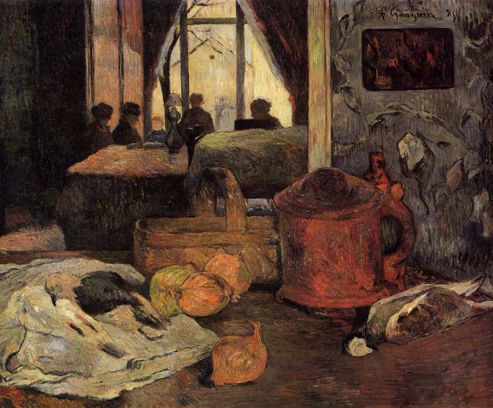 Still Life In An Interior, Copenhagen by Eugène Henri Paul Gauguin