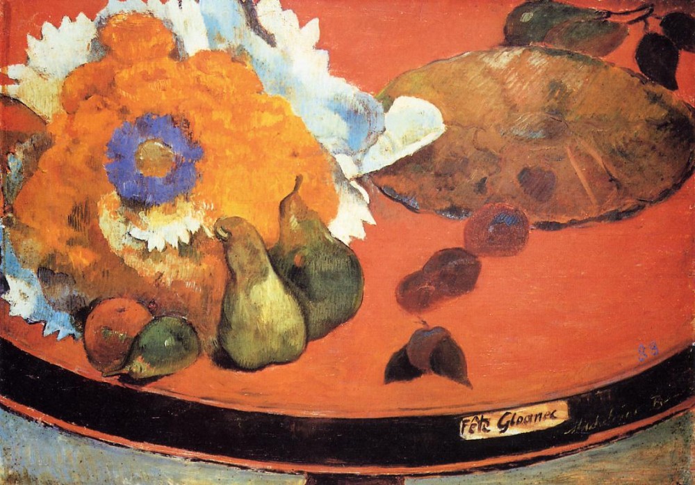 Still Life, Fete Gloanec by Eugène Henri Paul Gauguin