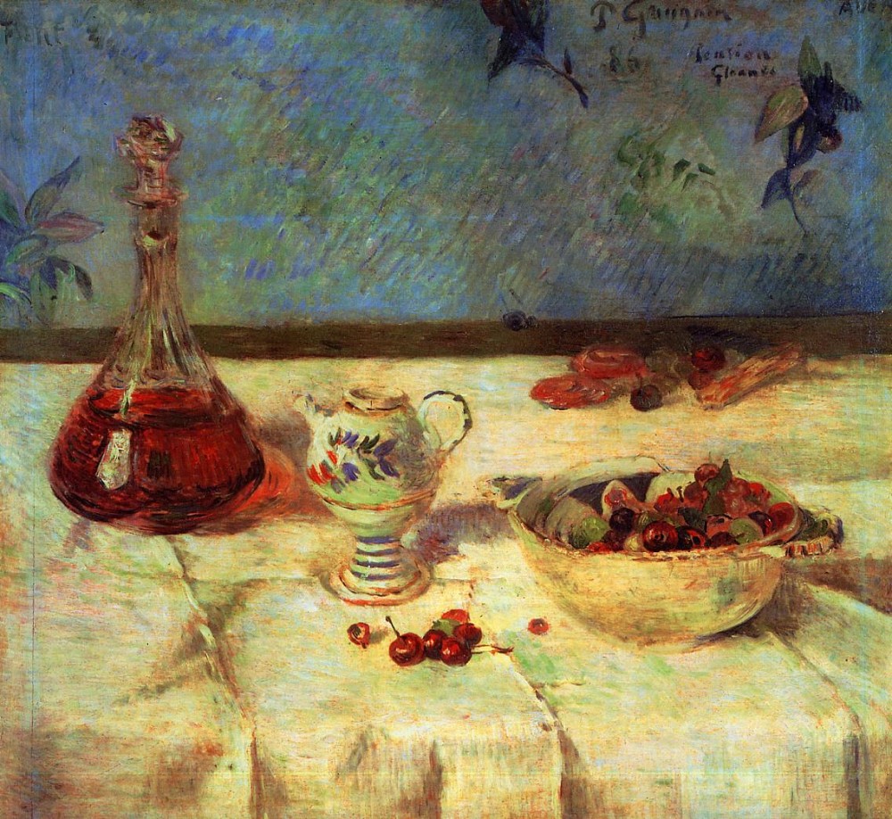 The White Tablecloth by Eugène Henri Paul Gauguin