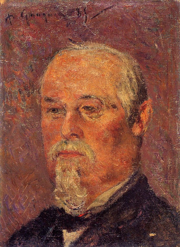 Portrait Of Philibert Favre by Eugène Henri Paul Gauguin