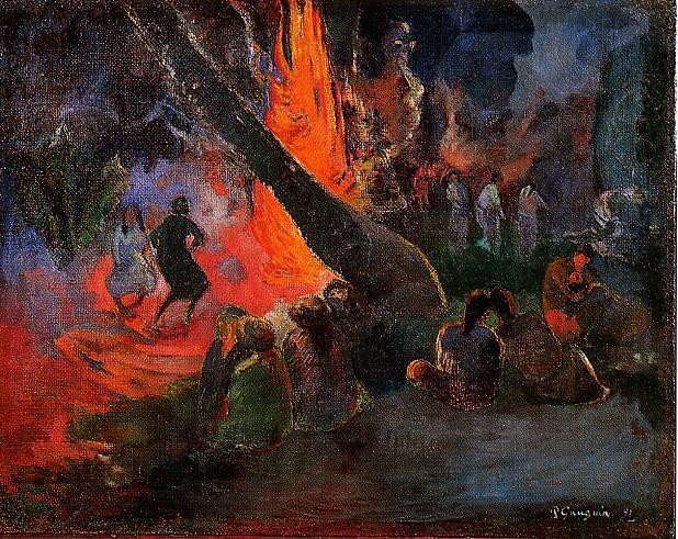 Fire Dance by Eugène Henri Paul Gauguin