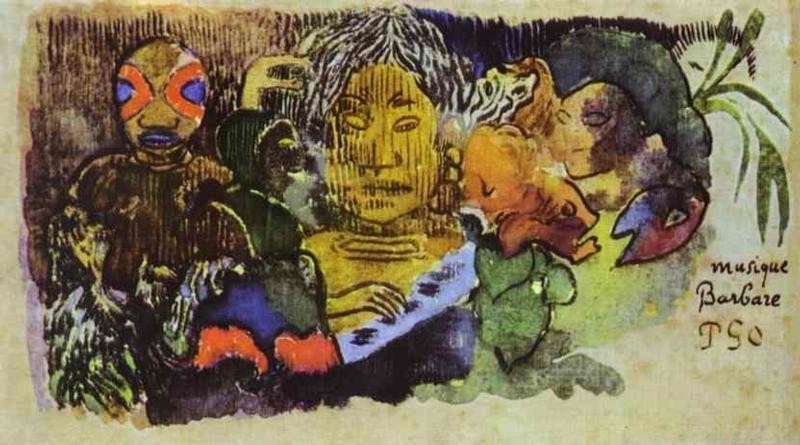 Musique Barbare by Eugène Henri Paul Gauguin