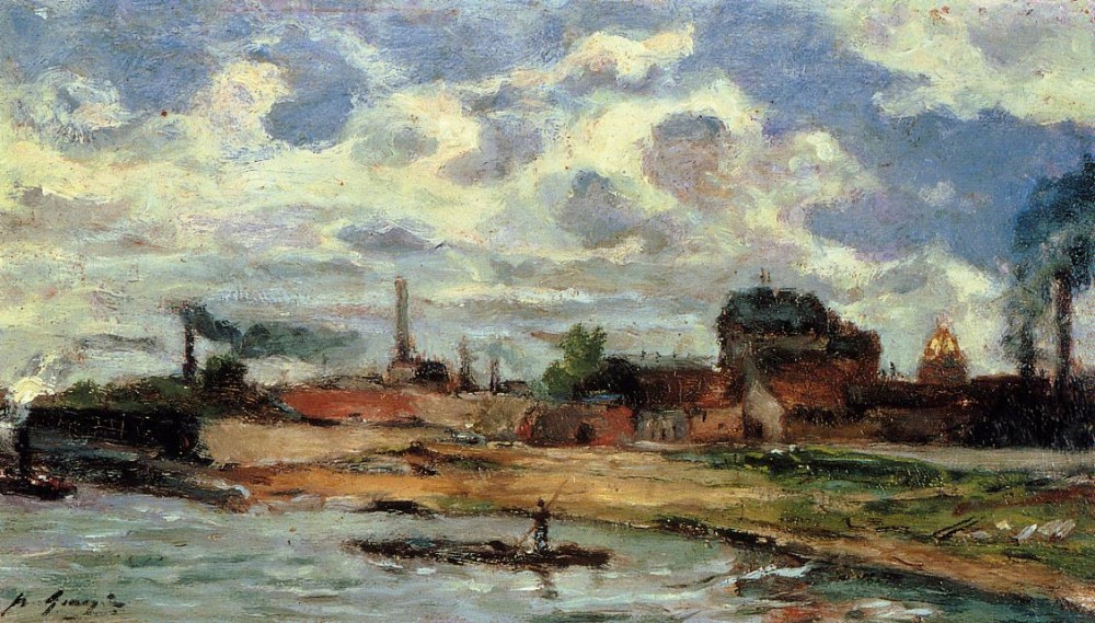 Port De Javel II by Eugène Henri Paul Gauguin