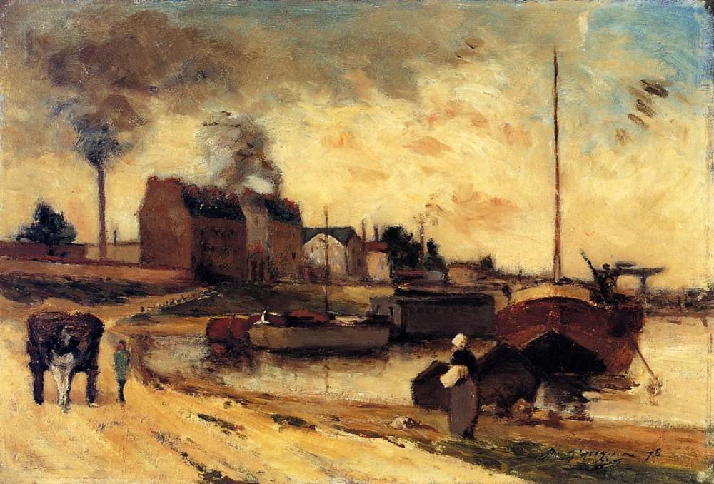 Cail Factories And Quai De Grenelle by Eugène Henri Paul Gauguin