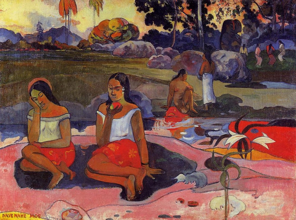 Delightful Drowsiness by Eugène Henri Paul Gauguin
