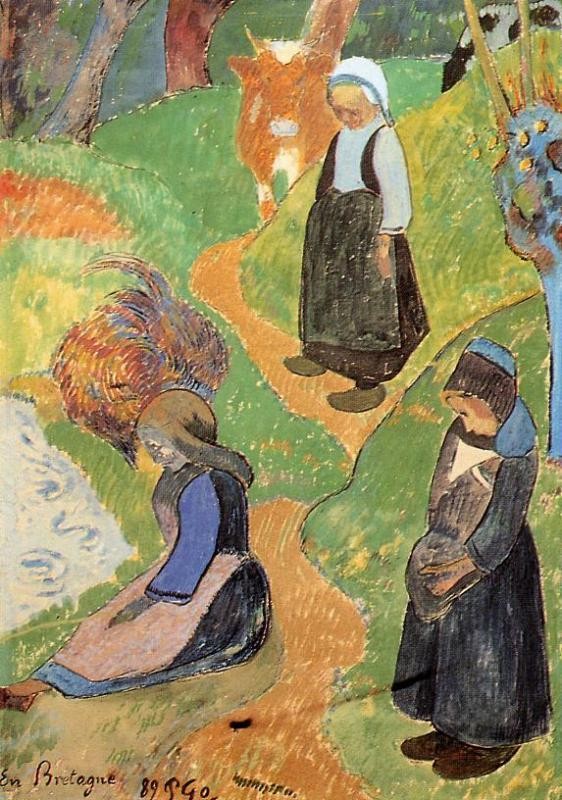 In Brittany by Eugène Henri Paul Gauguin