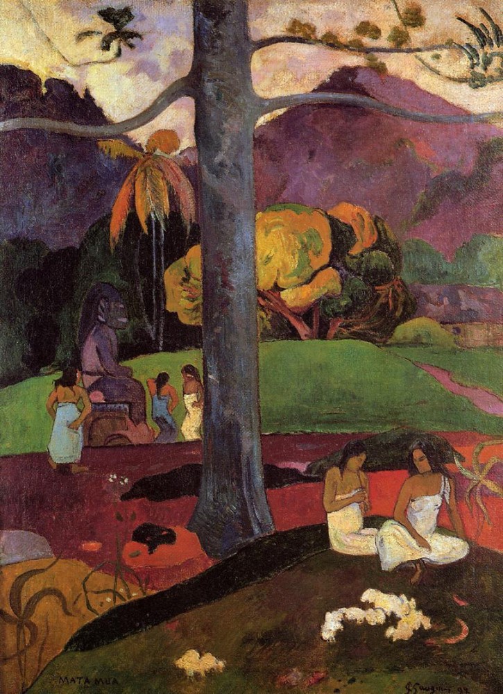 In Olden Times by Eugène Henri Paul Gauguin