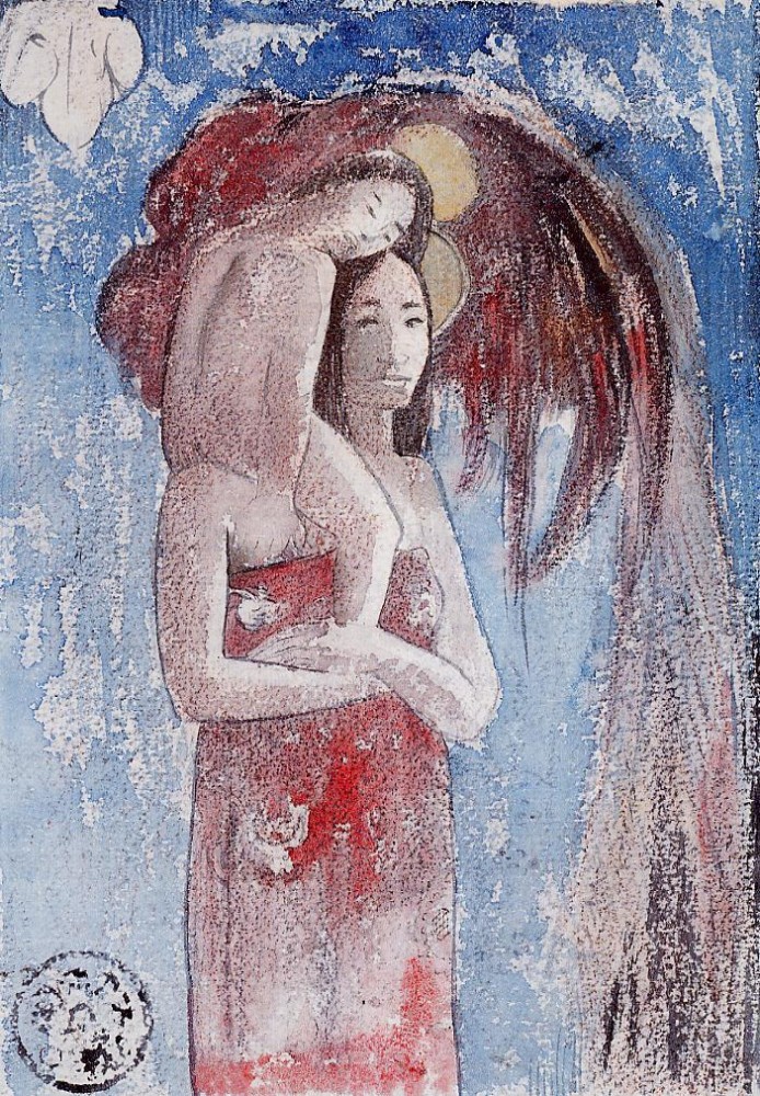 La Orana Maria by Eugène Henri Paul Gauguin