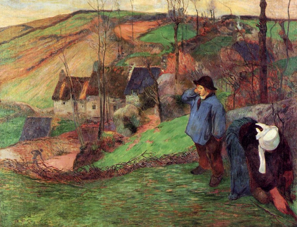Little Breton Shepherd by Eugène Henri Paul Gauguin