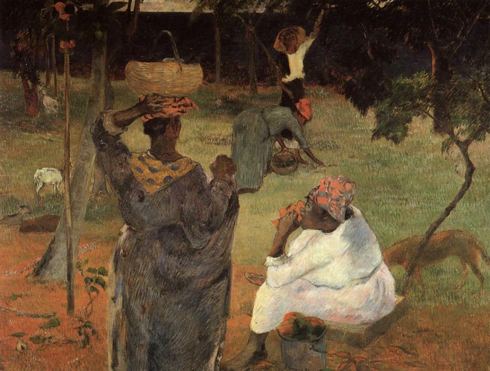 Mango Pickers, Martinique by Eugène Henri Paul Gauguin