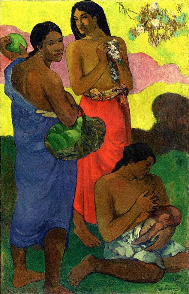 Maternite II by Eugène Henri Paul Gauguin