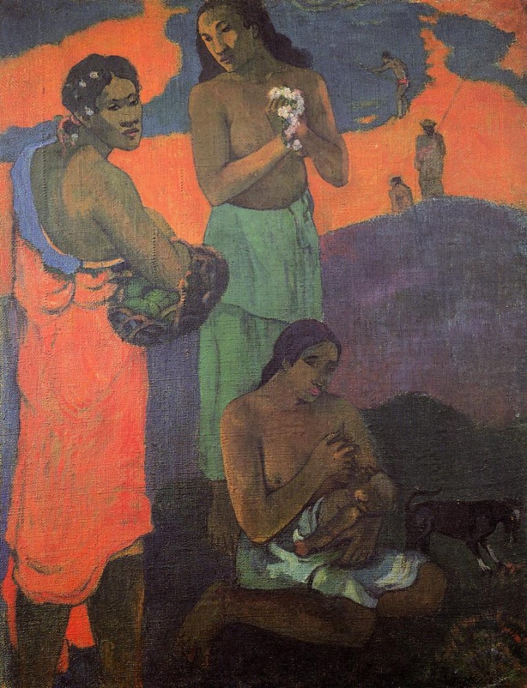 Maternity by Eugène Henri Paul Gauguin