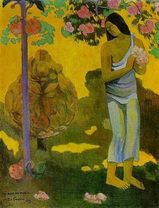 Month Of Mary by Eugène Henri Paul Gauguin