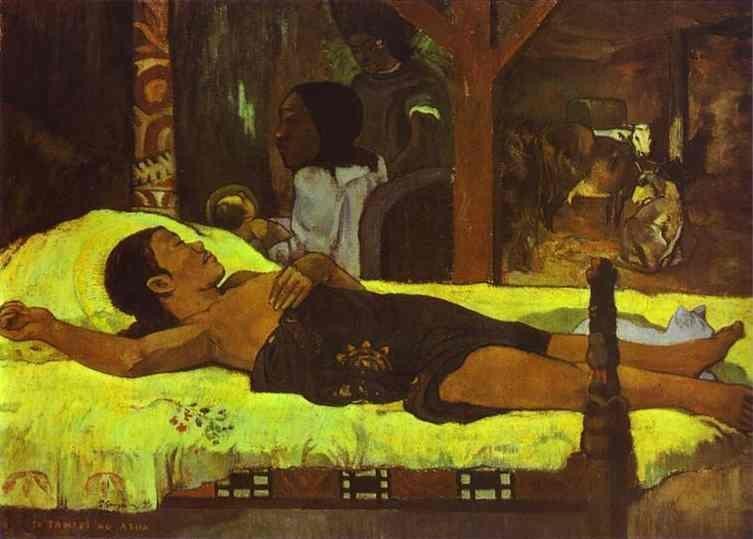 Nativity by Eugène Henri Paul Gauguin