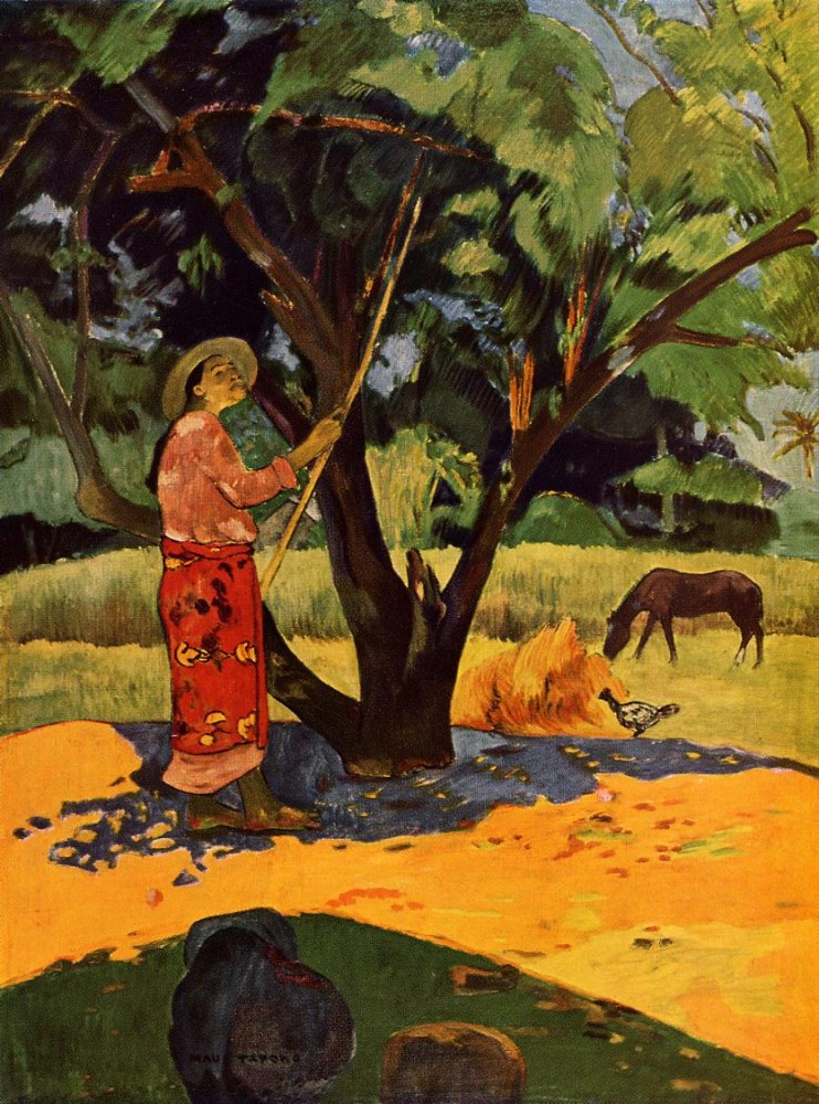 Picking Lemons by Eugène Henri Paul Gauguin