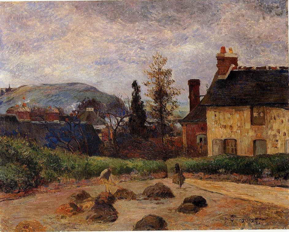 Returning From The Harvest by Eugène Henri Paul Gauguin