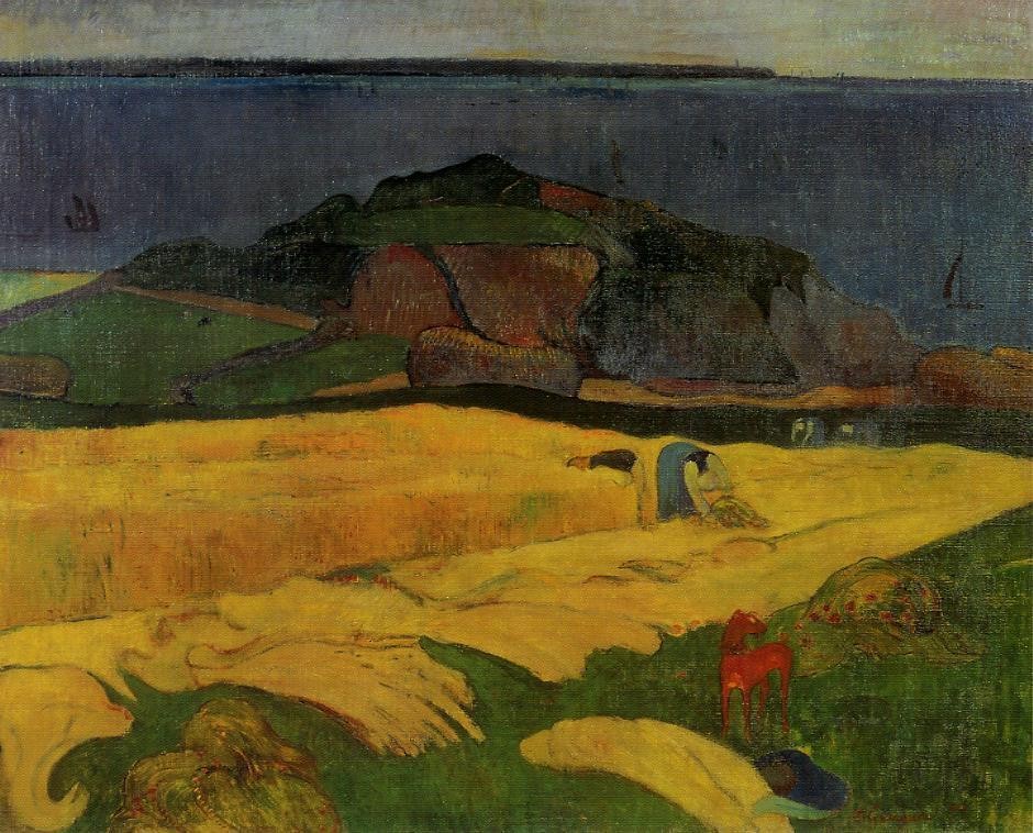 Seaside Harvest, Le Pouldu by Eugène Henri Paul Gauguin