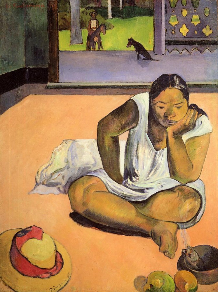 The Brooding Woman by Eugène Henri Paul Gauguin