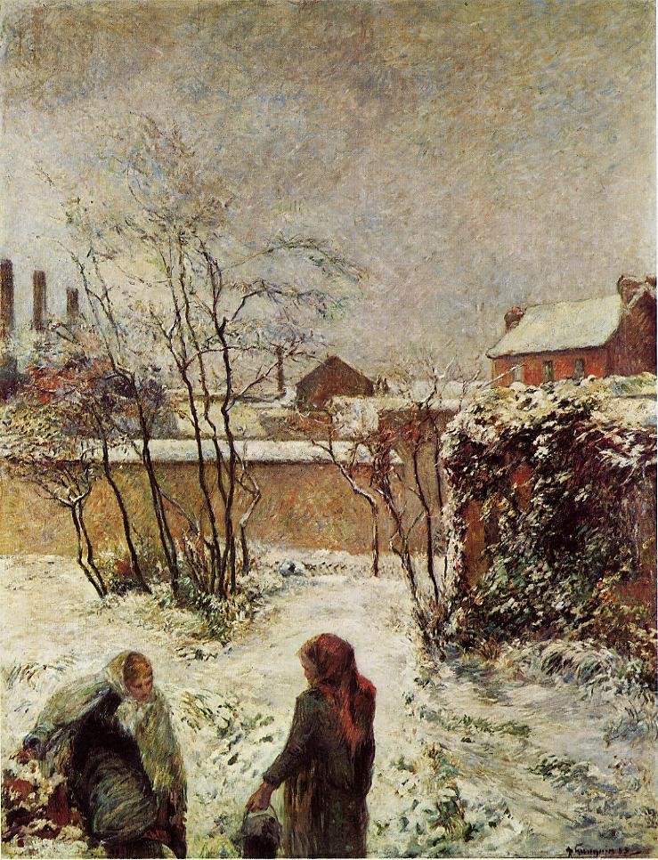 The Garden In Winter, Rue Carcel by Eugène Henri Paul Gauguin