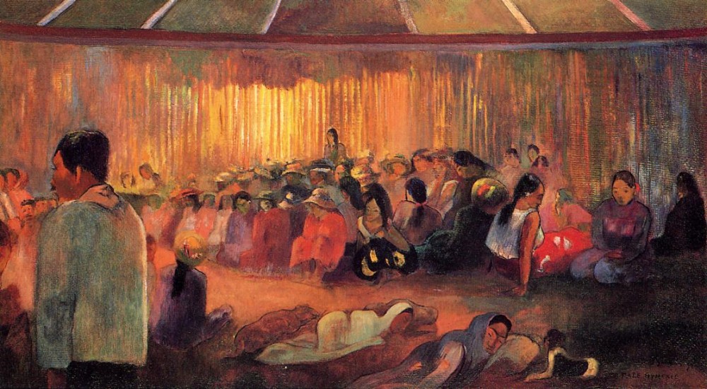The House Of Hymns by Eugène Henri Paul Gauguin