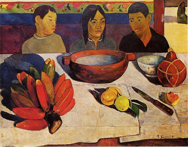 The Meal by Eugène Henri Paul Gauguin
