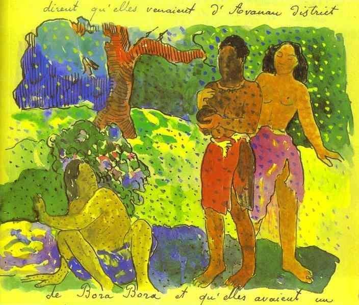 The Messengers Of Oro by Eugène Henri Paul Gauguin
