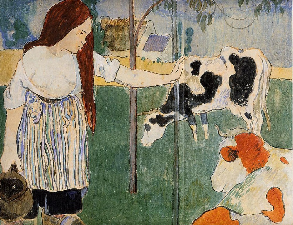 The Milkmaid by Eugène Henri Paul Gauguin