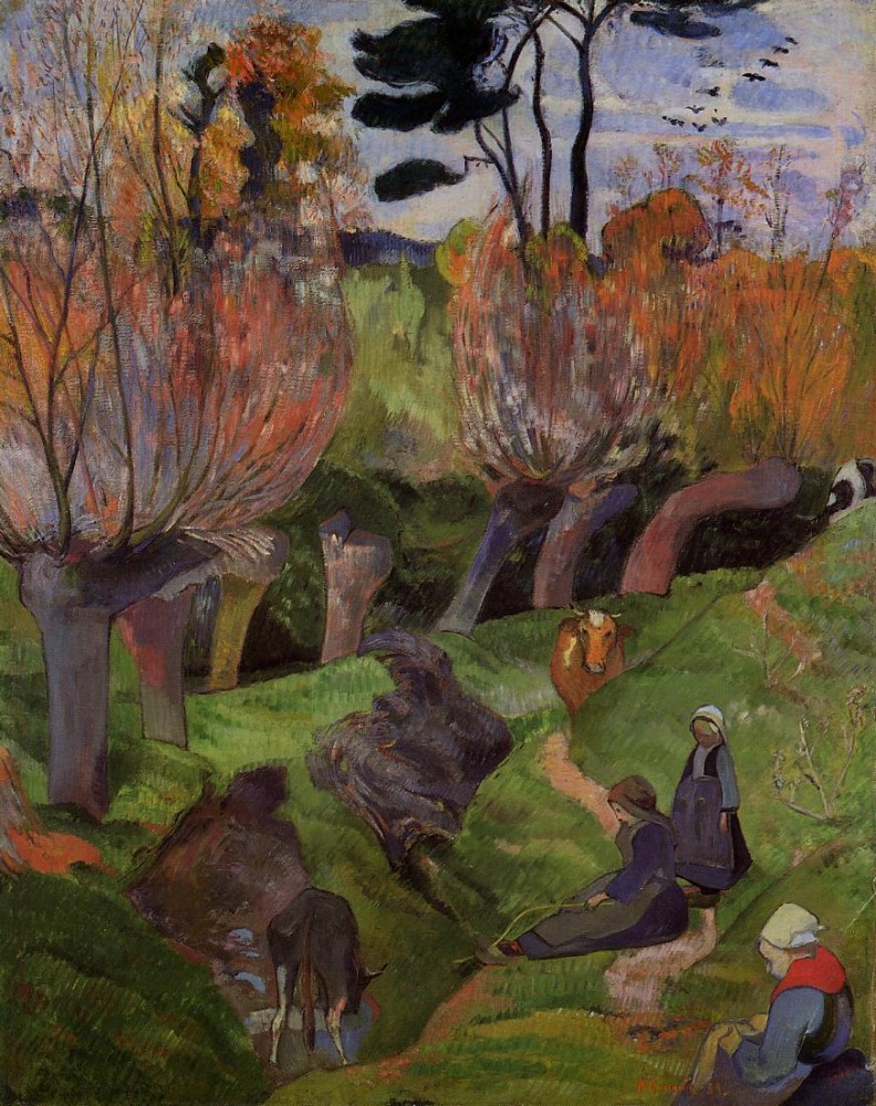 The Willows by Eugène Henri Paul Gauguin