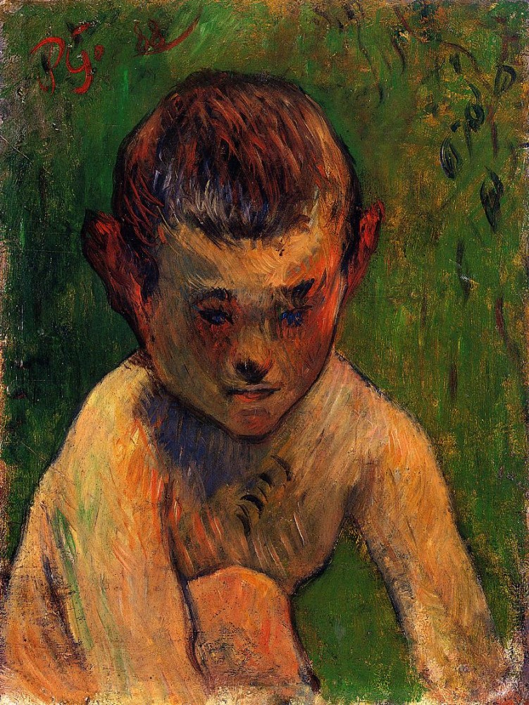 Little Breton Bather by Eugène Henri Paul Gauguin