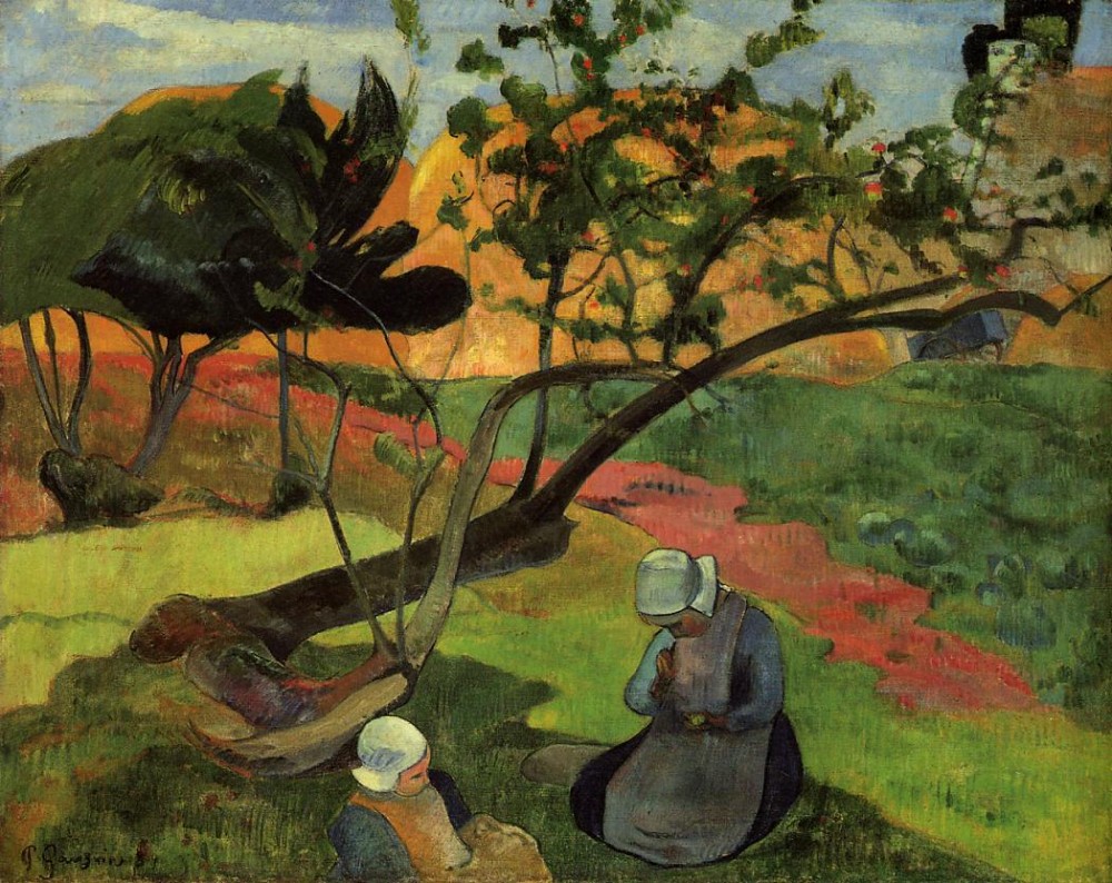 Little Girls by Eugène Henri Paul Gauguin