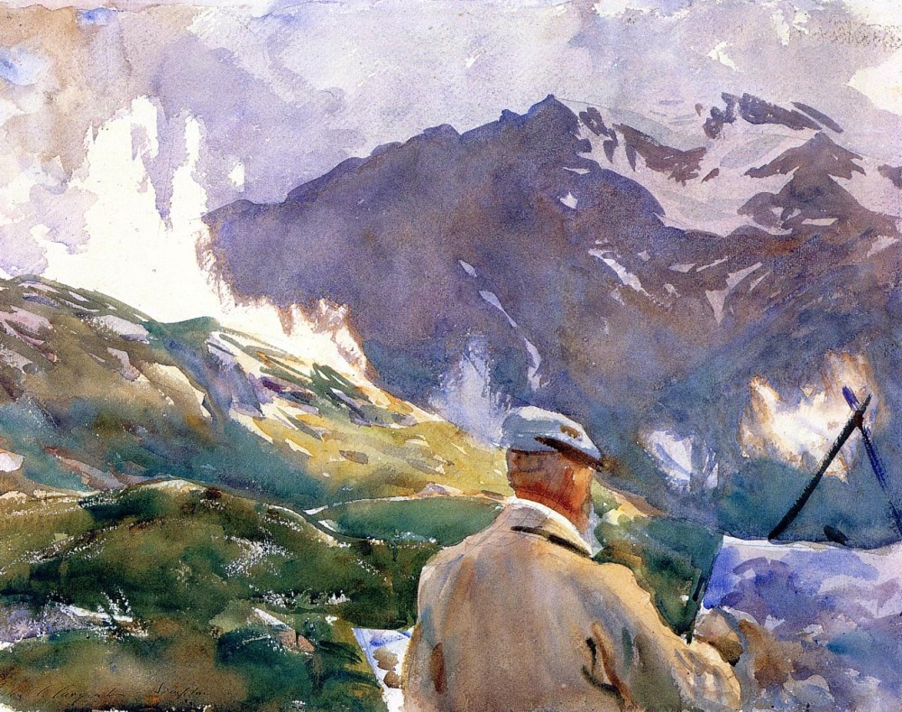 Artist in the Simplon by John Singer Sargent