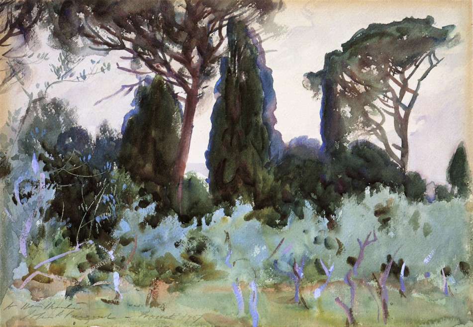 Landscape near Florence by John Singer Sargent
