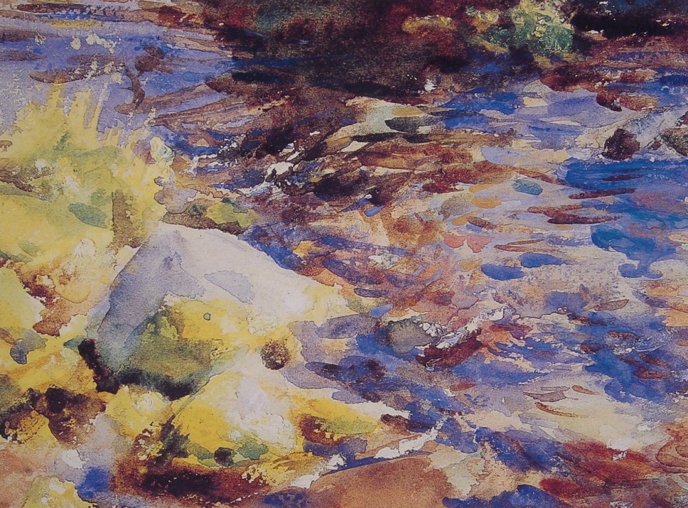 Reflections RocksWater by John Singer Sargent